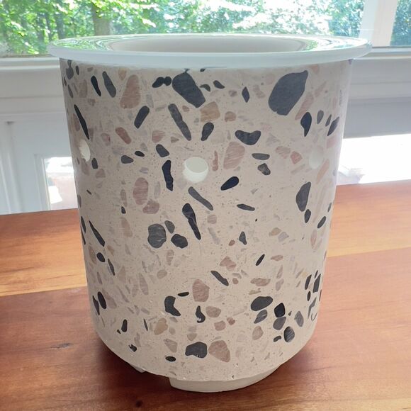 Scentsy Warmer TERRAZZO Polished‎ Smooth Cement Neutral Colors Southwestern Vibe - Picture 6 of 10